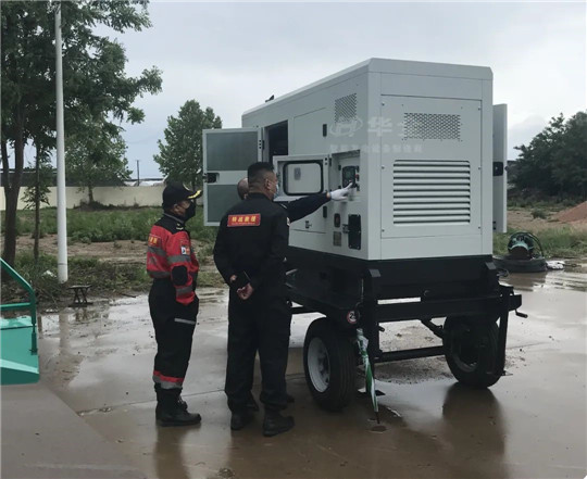 調試完畢!華全應急發電車 為壽光市應急管理局提供電力保障